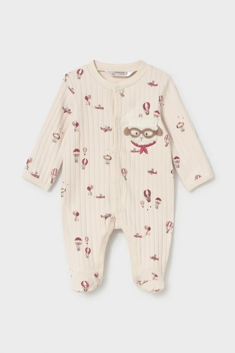 Mayoral Newborn φορμάκι ύπνου βρεφικό με βαμβάκι μπεζ 2768