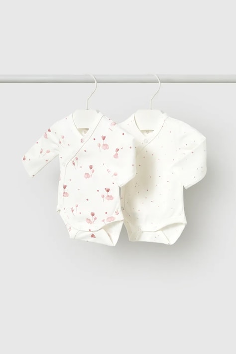 Mayoral Newborn body pentru bebeluși cu bumbac bej 2747