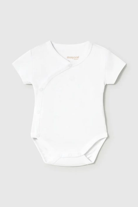 Mayoral Newborn боди для детей из хлопка белое 2703