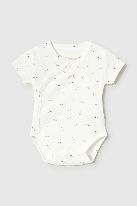 Mayoral Newborn боди для детей из хлопка бежевое 2703
