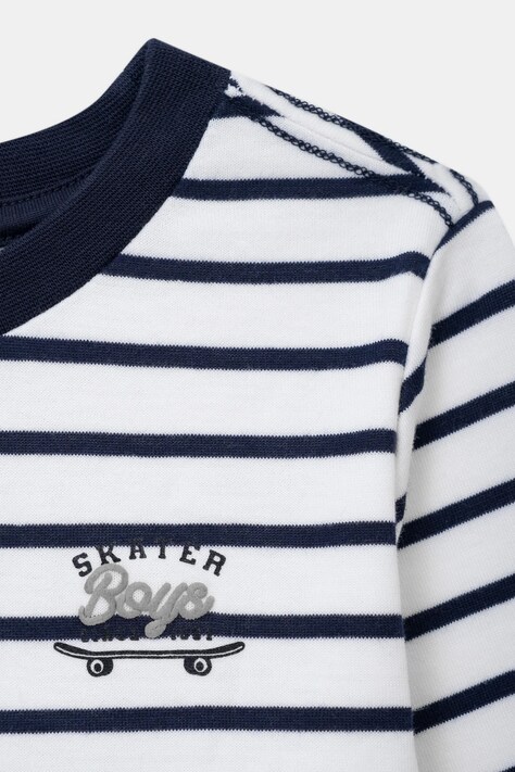 Sergent Major Longsleeve dziecięcy z bawełną biały 26H3PG31TML