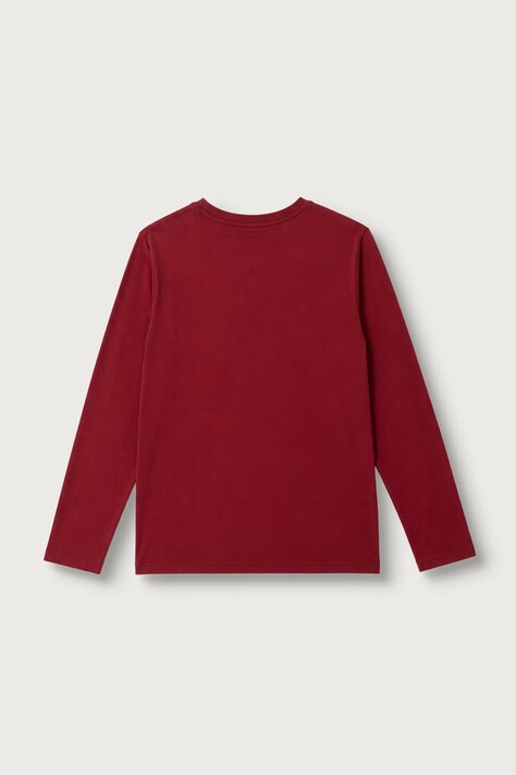 United Colors of Benetton Longsleeve dziecięcy bawełniany bordowy 3ATNC10UF