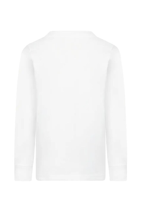 Jordan Longsleeve dziecięcy bawełniany biały 95A903
