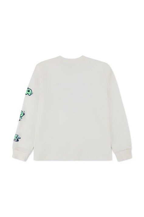 Nike Longsleeve dziecięcy z bawełną biały 86P302