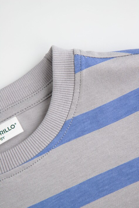 Coccodrillo Longsleeve dziecięcy bawełniany szary WINTER ADVENTURE BOY KIDS
