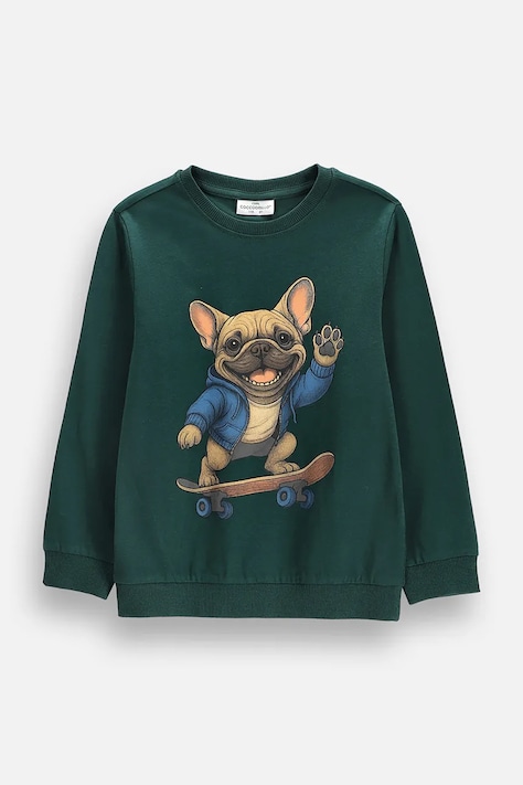 Coccodrillo tričko s dlouhým rukávem dětské bavlněné zelené EVERYDAY BOY B