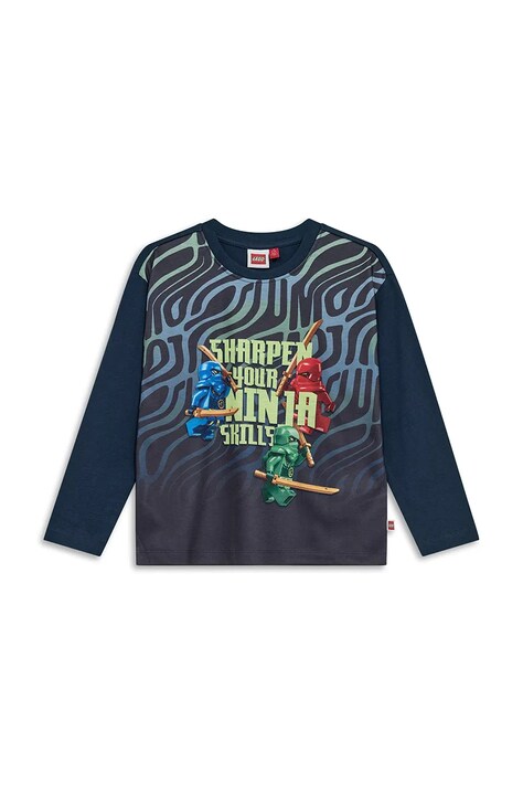 Lego Longsleeve dziecięcy z bawełną LWTAJ 713 granatowy 60.1101.1580