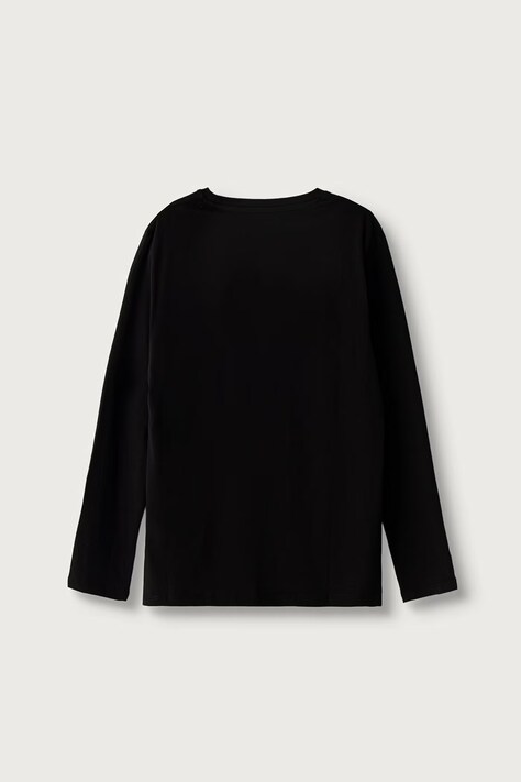 Guess лонгслів дитячий бавовняний — AW26-BUBZU1, чорний — фото 2