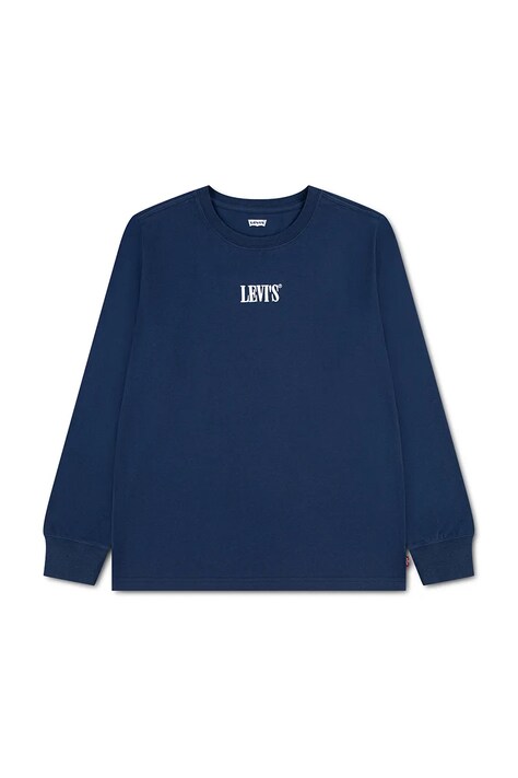Levi's Tričko s dlhým rukávom detské s bavlnou CLASSIC TEE tmavomodré 8ET226