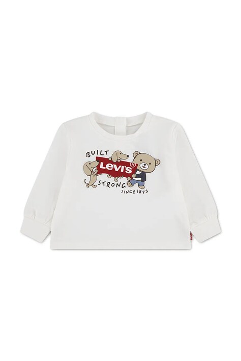 Levi's μακρυμάνικο βρεφικό με βαμβάκι GRAPHIC TEE μπεζ 6ER765