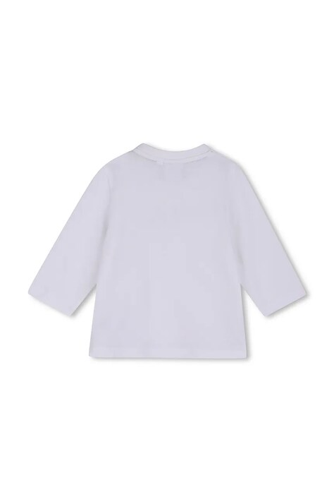 BOSS Longsleeve dziecięcy bawełniany biały J53500