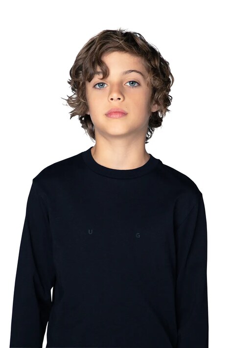 HUGO Longsleeve dziecięcy czarny G01243