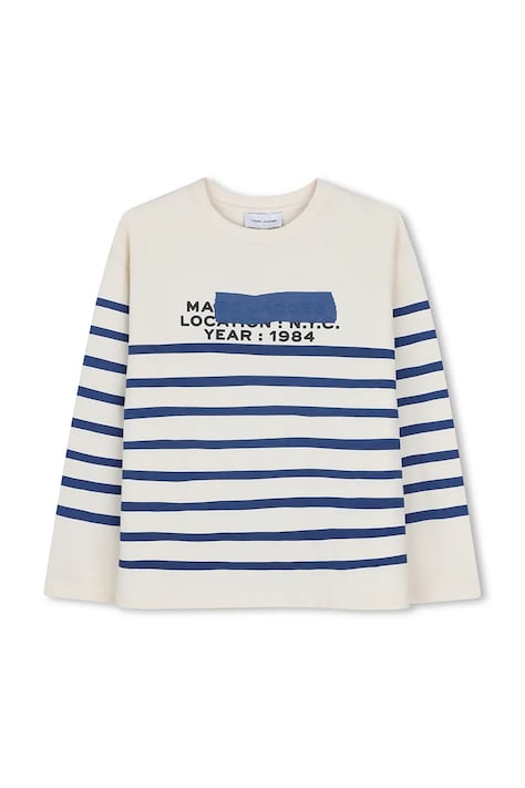 MARC JACOBS μακρυμάνικο παιδικό βαμβακερό μπεζ W61032