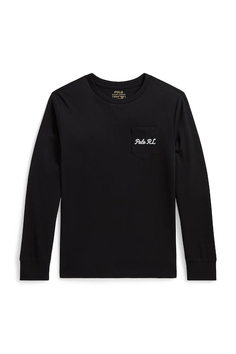 Polo Ralph Lauren Блуза с дълги ръкави за деца от памук черна 323B29159001