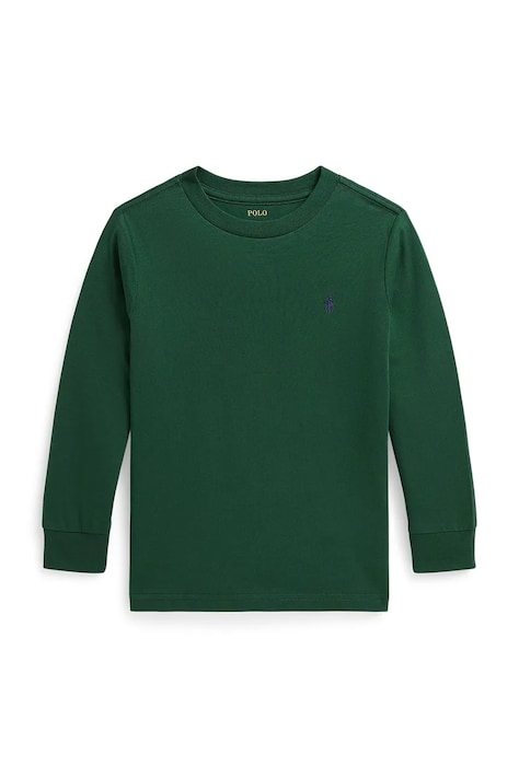 Polo Ralph Lauren tričko s dlhým rukávom detské bavlnené zelené 322854677511