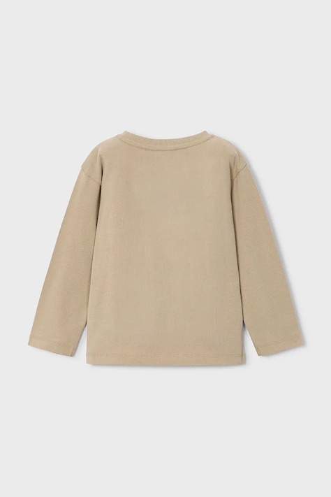 Mayoral Longsleeve dziecięcy bawełniany beżowy 4021