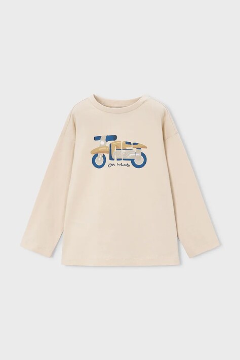 Mayoral longsleeve dziecięcy bawełniany niebieski 4019
