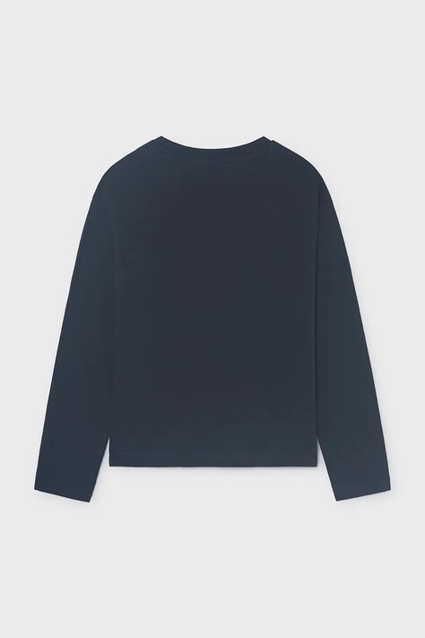 Mayoral longsleeve dziecięcy bawełniany granatowy 842
