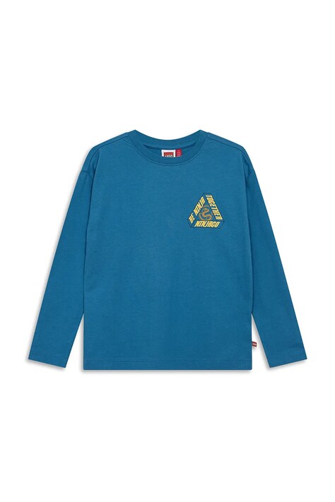 Lego longsleeve dziecięcy bawełniany LWTAJ 603 niebieski 60.1101.1555