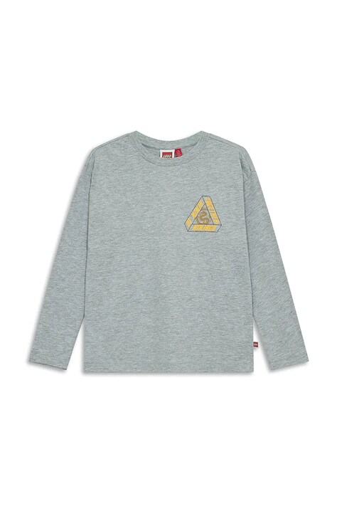 Lego longsleeve dziecięcy z bawełną LWTAJ 603 szary 60.1101.1555