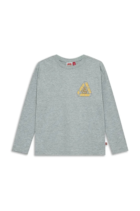 Lego longsleeve dziecięcy z bawełną LWTAJ 603 szary 60.1101.1555