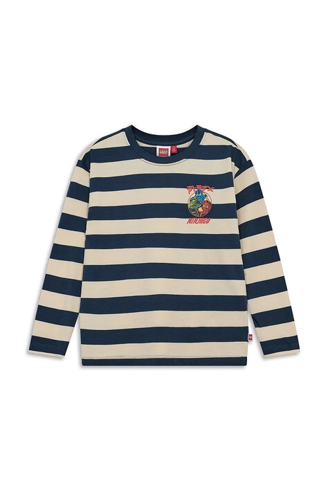 Lego longsleeve dziecięcy bawełniany LWTAJ 601 granatowy 60.1101.1547
