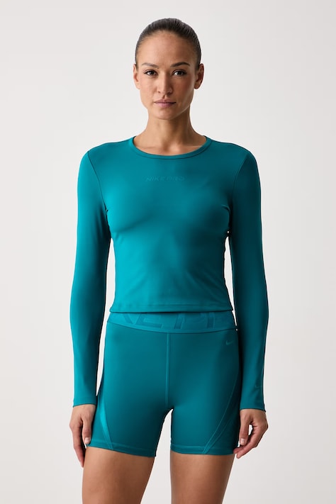 Nike Longsleeve treningowy damski Nike Pro Sculpt Dri-FIT turkusowy IM9970.372