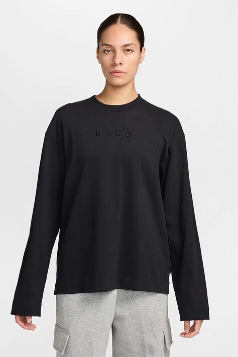 Nike Sportswear Longsleeve damski bawełniany Luxe czarny IM6441.010