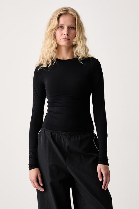 Le Privé Longsleeve damski SOFTSKIN LONGSLEEVE czarny LP00859