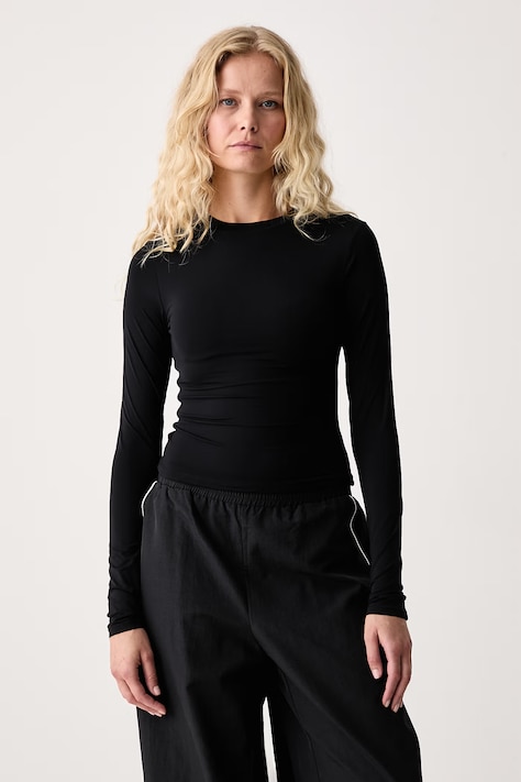 Le Privé Longsleeve damski SOFTSKIN LONGSLEEVE czarny LP00859