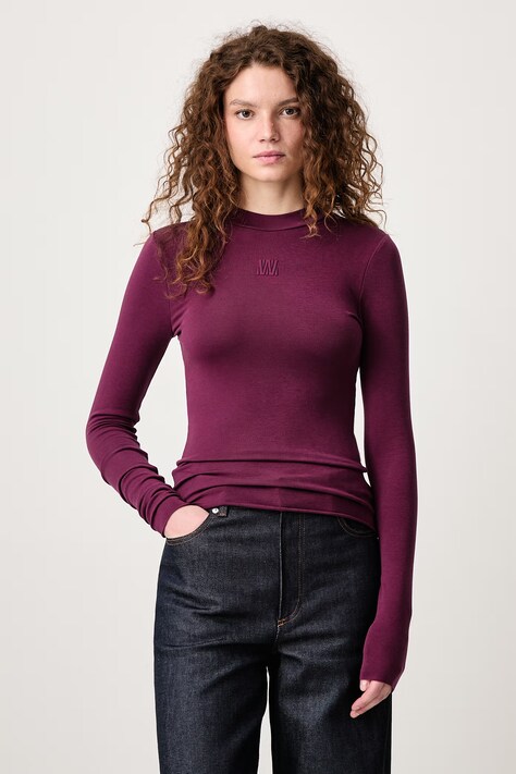 WRSTBHVR Longsleeve damski z lyocellem AMBER V2 fioletowy W6026SB
