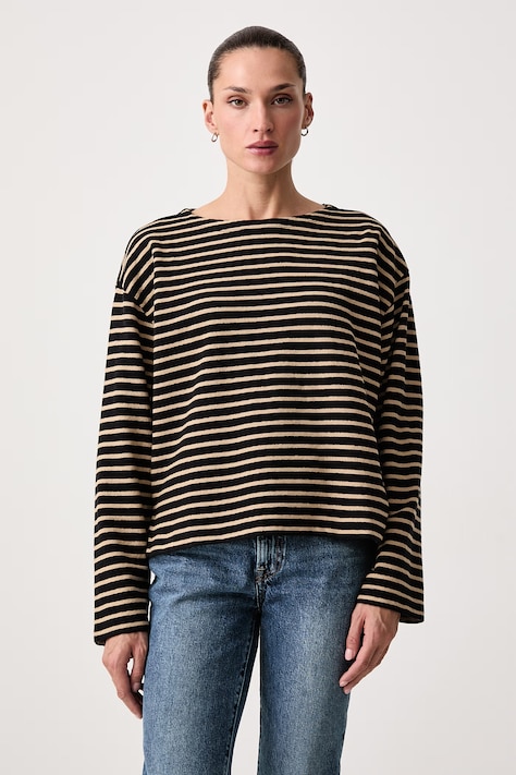 Levi's Блуза с дълги ръкави дамска от памук ESME RELAXED LS черна 0088G