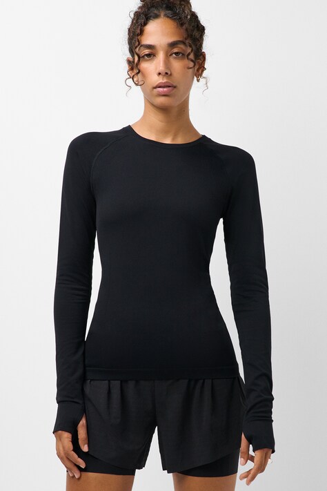 Sweaty Betty Longsleeve treningowy damski Athlete czarny SB10117