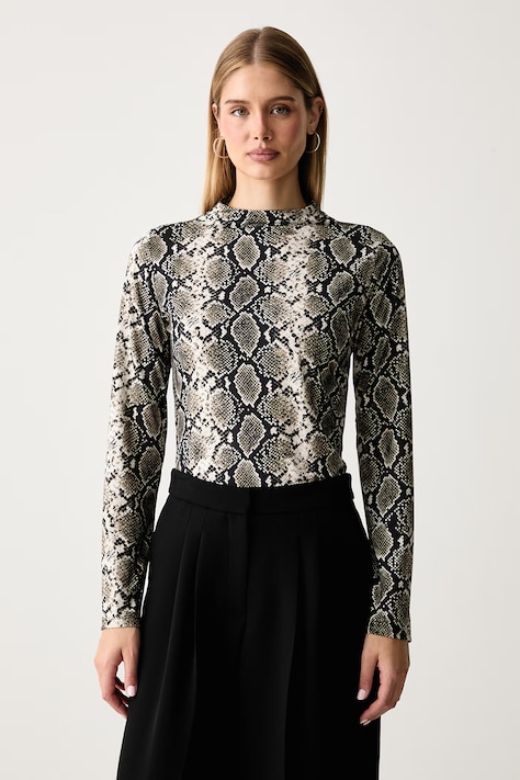 Karl Lagerfeld Блуза с дълги ръкави дамска бежова B4W17043