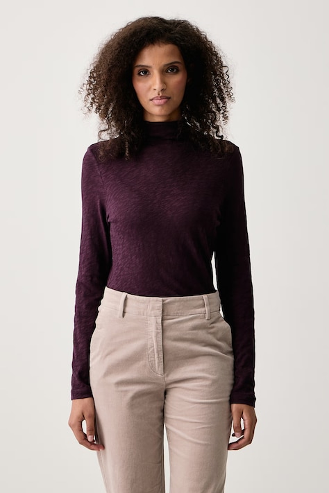 Marc O'Polo Longsleeve damski bawełniany fioletowy 5000015639