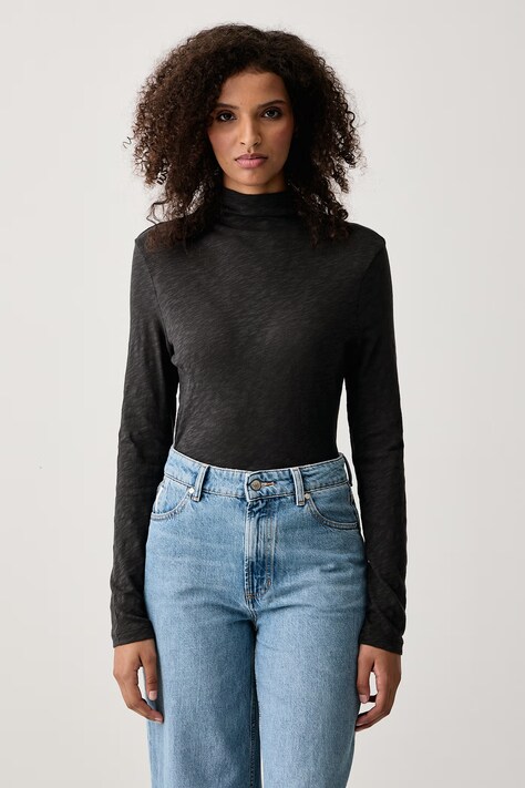 Marc O'Polo Longsleeve damski bawełniany szary 5000015639