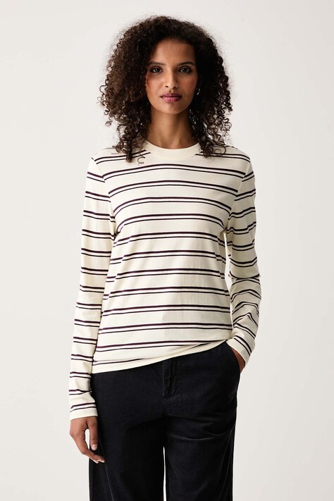 Marc O'Polo Longsleeve damski bawełniany żółty 5000012107