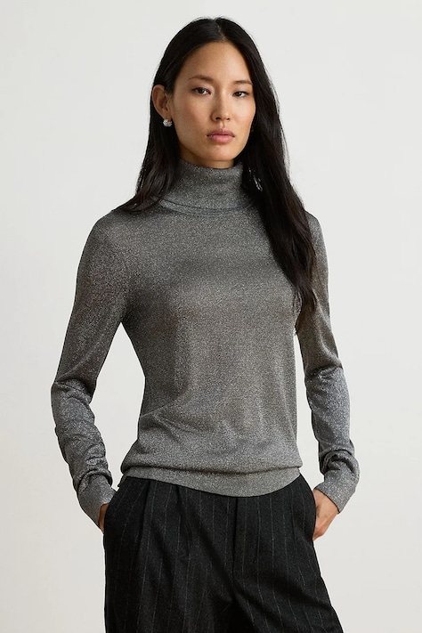 Lauren Ralph Lauren Hosszúujjú női viszkóz fekete 200B33888