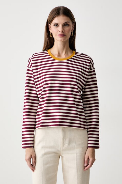 iBlues longsleeve damski bawełniany IBLVOLIERA bordowy 2627976051200