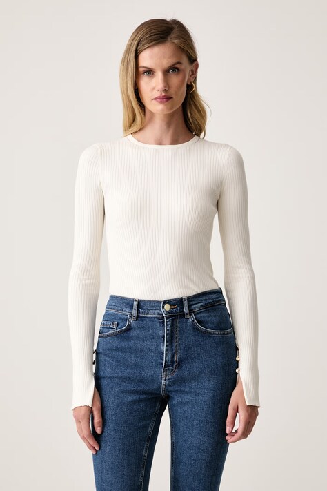 Marella sweter damski z wiskozy MLLCACTUS beżowy 2623366021200