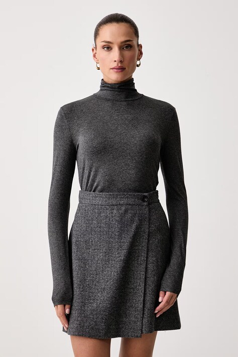 Weekend Max Mara Longsleeve damski z wiskozą WKDMULTIF szary 2625946012600