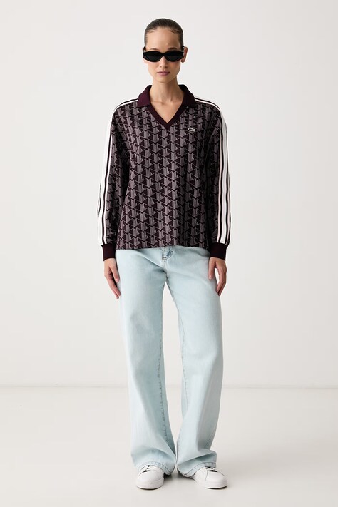 Lacoste Μακρυμάνικο γυναικείο μπορντό DF8327
