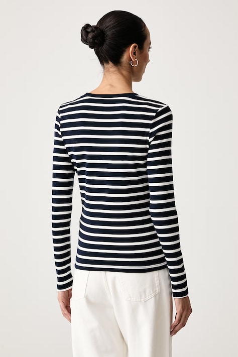 Tommy Hilfiger Μακρυμάνικο γυναικείο βαμβακερό σκούρο μπλε WW0WW53689
