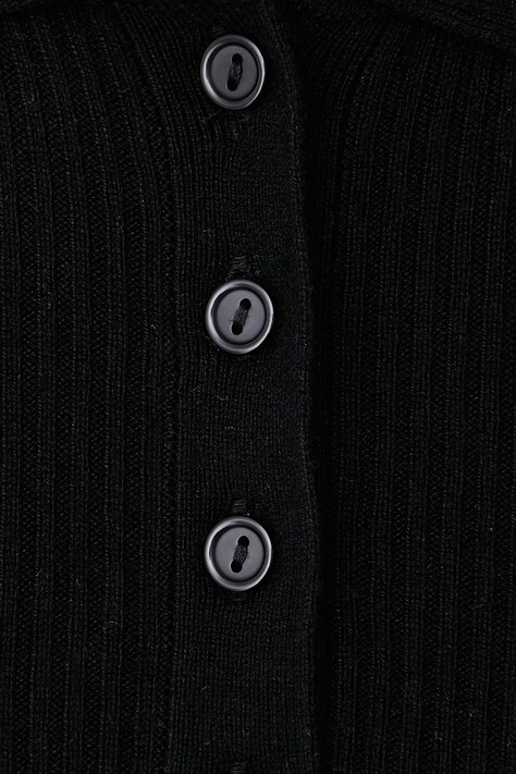 United Colors of Benetton Sweter damski z dodatkiem wełny czarny 1X84D301T