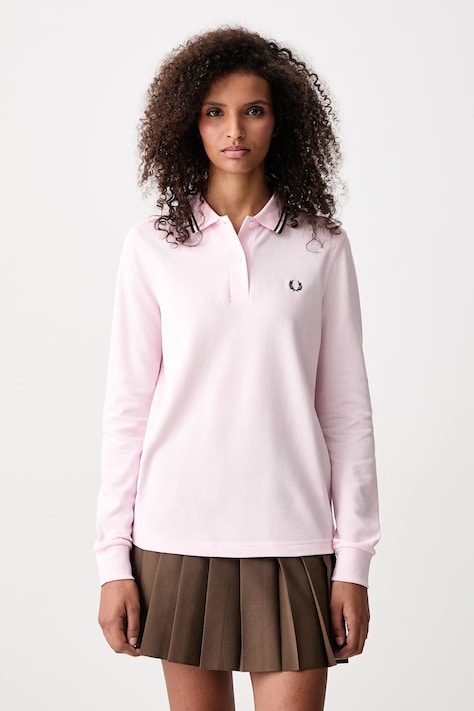 Fred Perry Longsleeve damski bawełniany różowy G3636