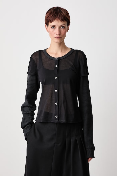 Our Legacy Longsleeve Women's with cotton black W4266HB