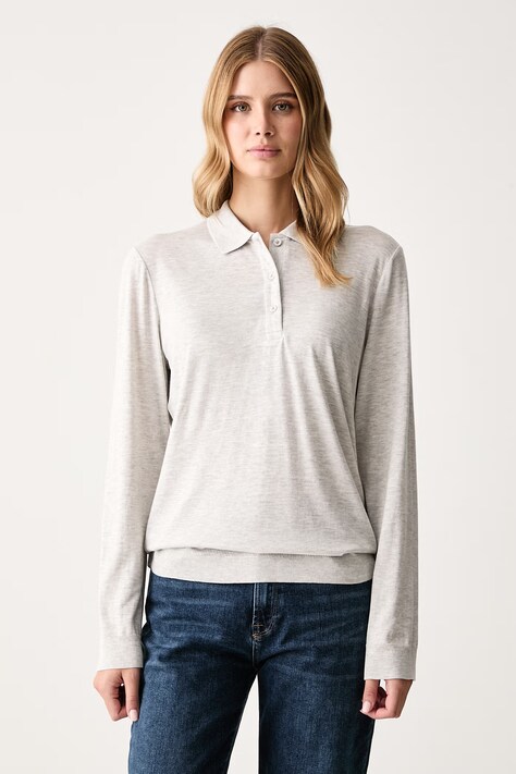 Gant Longsleeve damski z modalem szary 4201363