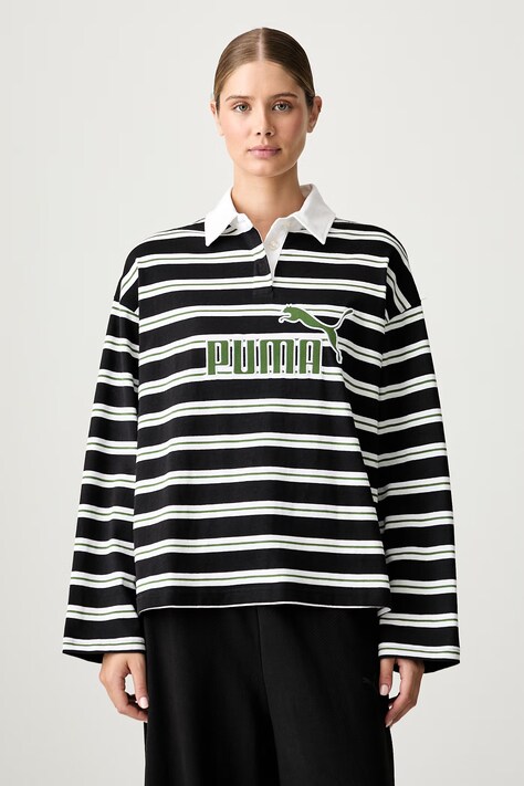 Puma longsleeve damski bawełniany Essentials Elevated czarny 638345