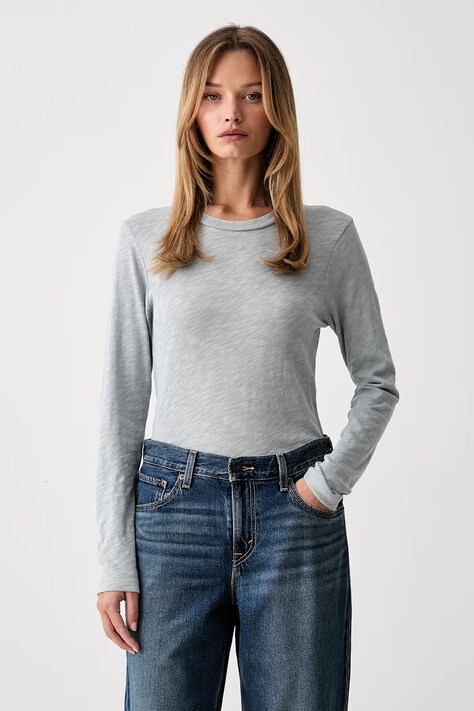 Marc O'Polo longsleeve sportowy damski bawełniany niebieski 5000014799