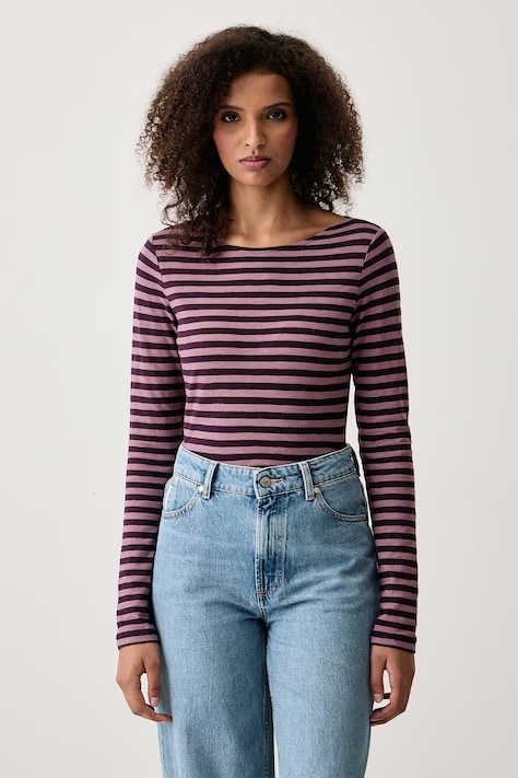 Marc O'Polo Longsleeve damski bawełniany bordowy 5000012509